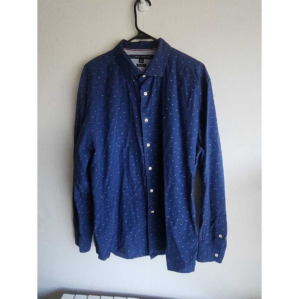 Tommy Hilfiger Men's Dress Shirt blue size XL